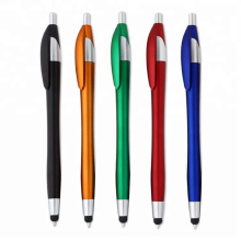 Metallic Colors Painted ABS Material Ball Pens Promotion Stylus Touch Screen Plastic Ballpoint Pens